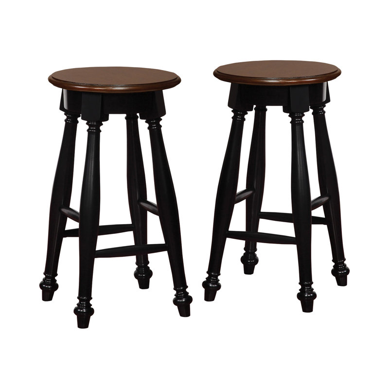 Tabouret de comptoir 24 po Merton, Noir