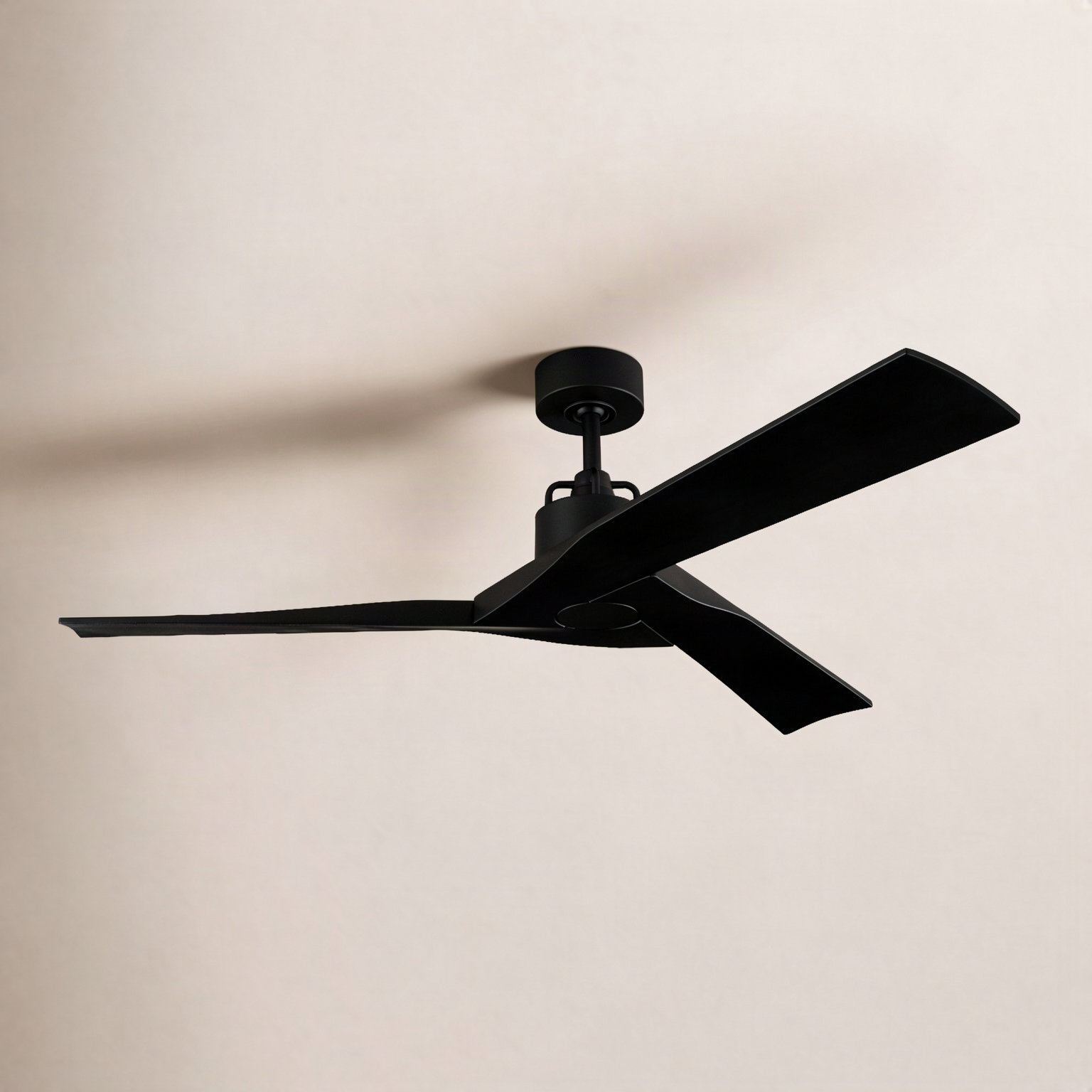 Gerda 52'' 3 Blade Ceiling Fan, Midnight Black, Midnight Black
