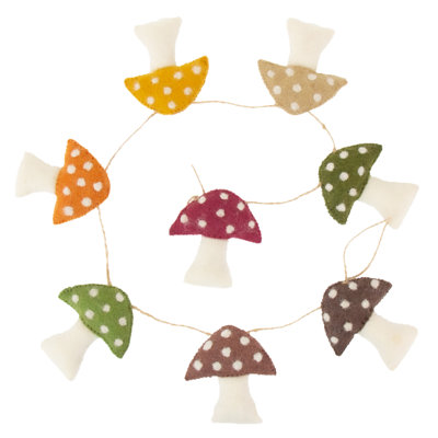 Adamina Fabric 0.5'' Novelty Garland Garland
