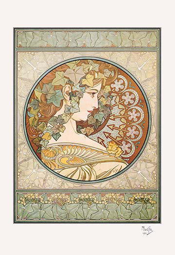 " Laurel " by Alphonse Maria Mucha Buyenlarge 