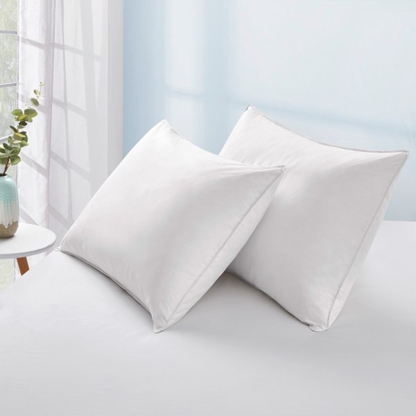 St. James Home 4 Pack Soft Cover Nano Feather Filled Bed Pillows Jumbo - White