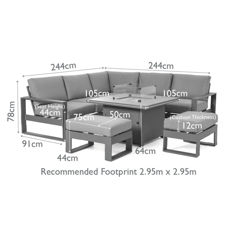 Faiha Metal Seating Group with Cushions