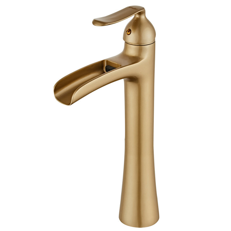 Single-handle Bathroom Faucet, Brushed Gold