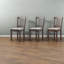 Chaises de salle à manger confortables, lin en bois d'hévéa, ensemble de cuisine moderne compact