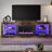 70" Fireplace TV Stand With Remote Control 23" Electric Fireplace Heater,  LED Lighting, Timer, Over Heat Protection-1987966879