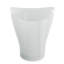 Panier à déchets demi-cercle en plastique avec poignées intégrées - 2,5 gallons - Basics par Wayfair ™-2102739435