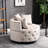 Living Room Chair In Khaki: Modern Accent Velvet Leisure Chair: Khaki-920928388
