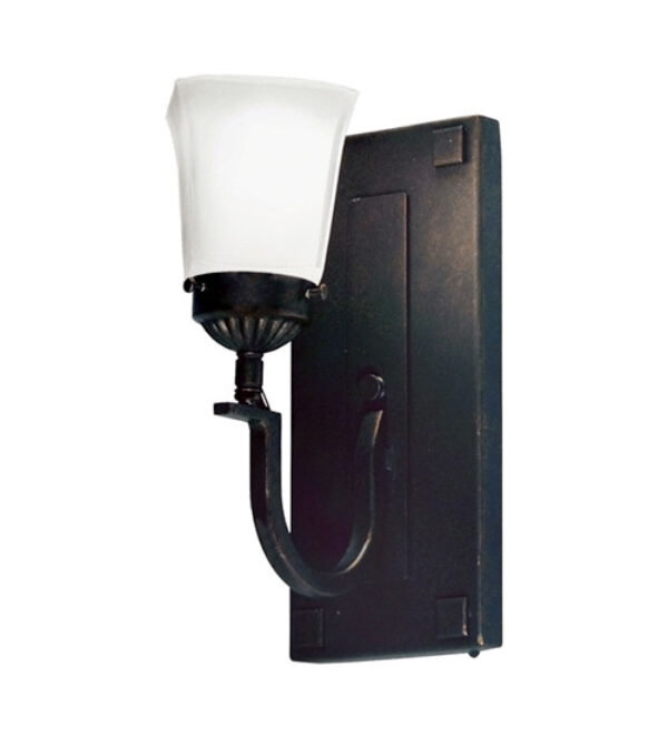 Matteo 1 - Light Armed Sconce, Blackwash