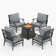 Asfand 4 - Person Outdoor Seating Group with Cushions