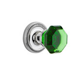 Rope Rosette with Waldorf Emerald Door Knob