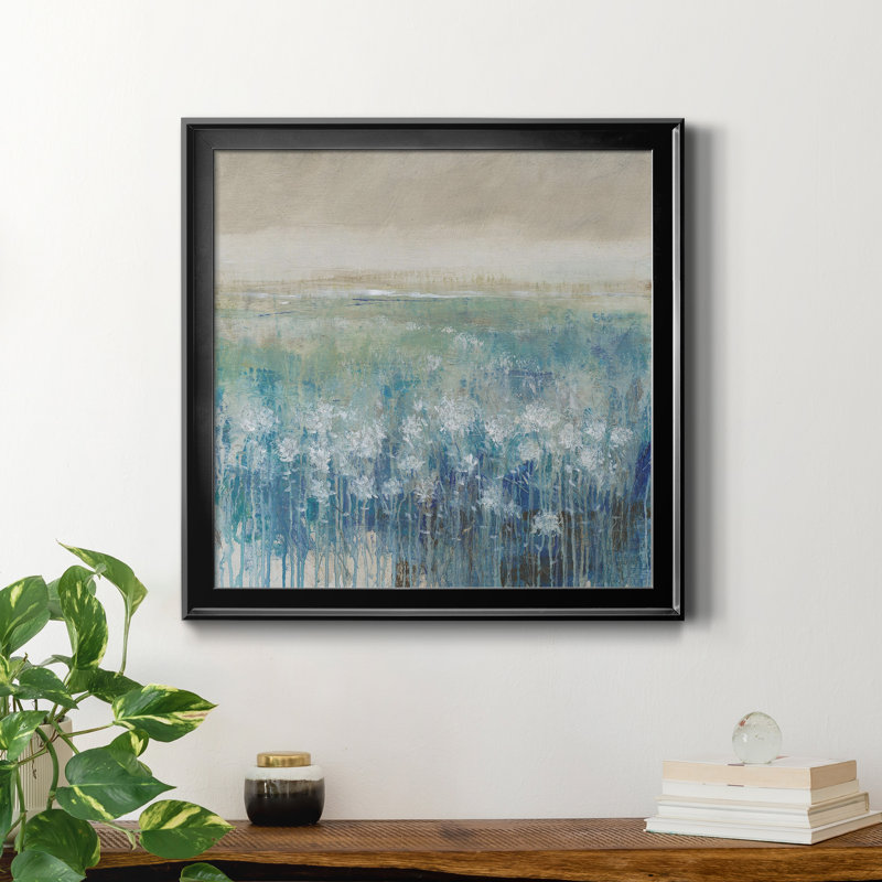 «Avant la pluie», reproduction encadrée de qualité supérieure - prête à être accrochée, Toile avec cadre noir, Pas de tapis
