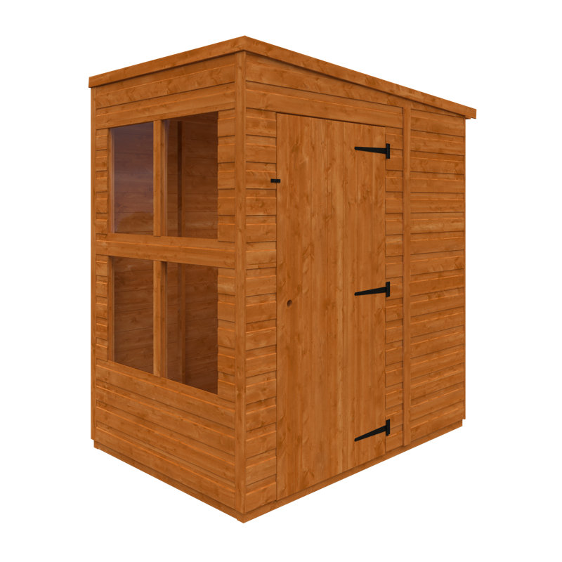 4x6w TigerFlex Shiplap Pent Sunroom