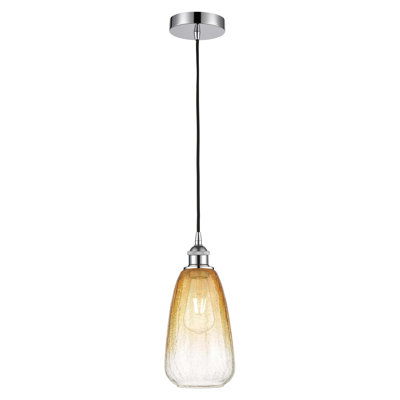 Edison - Brookhaven Almond - 1 Light 6" Cord Hung Mini Pendant