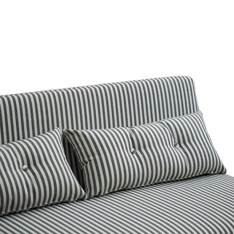 Wallen 2 Seater Velvet Sleeper, Black Stripe