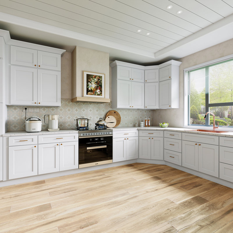 Armoire d'angle, Blanc