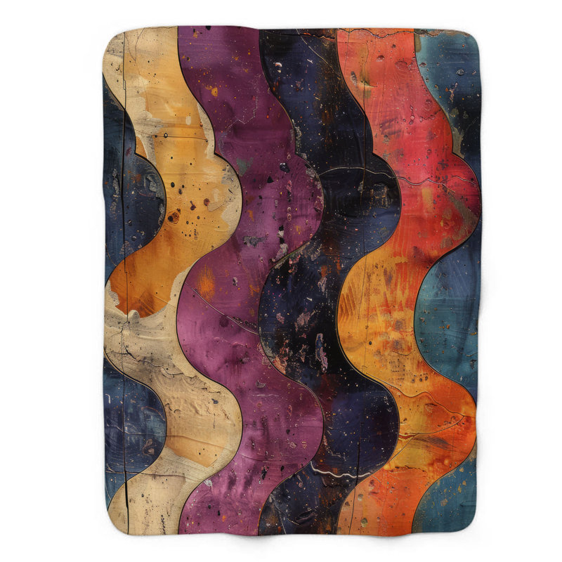 Weathered Art - Couverture sherpa de qualité supérieure 1 pièce, Lit simple