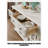 American-Style Solid Wood & Glass White Sideboard
