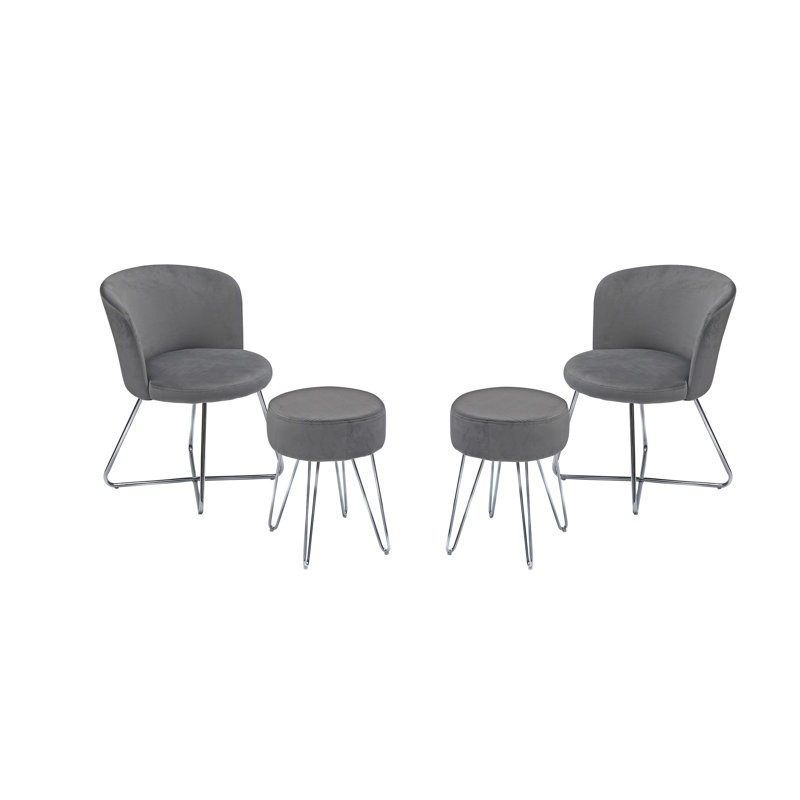Fauteuil de chambre avec repose-pieds Elton