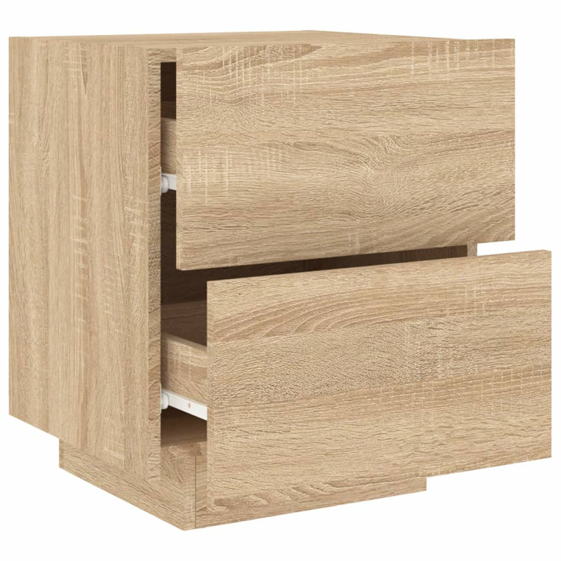 Briah 45cm W Bedside Table, Sonoma Oak, Individual