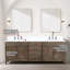Freestanding Double Bath Vanity With Faucet Set And Mirrors