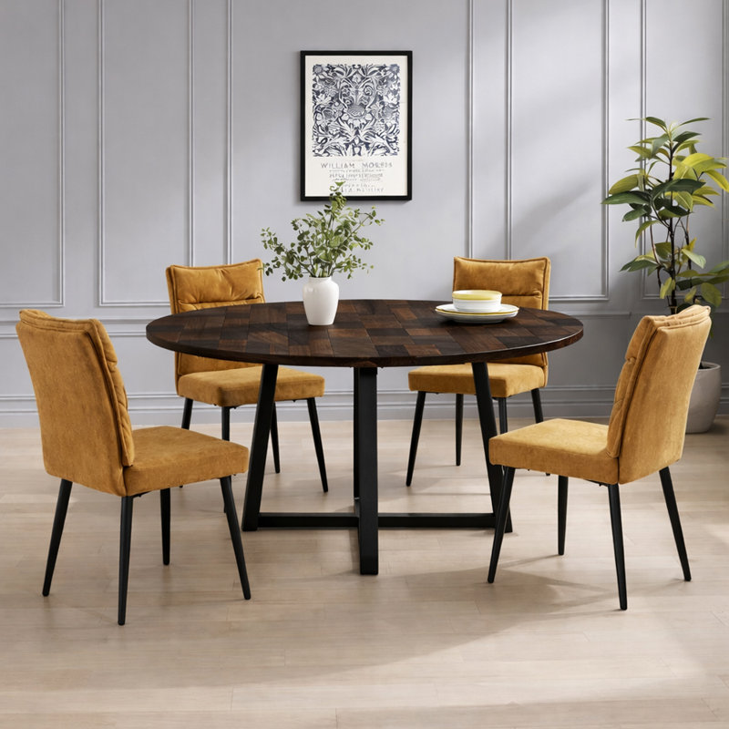 Devantre 4 - Person Dining Set, Mustard