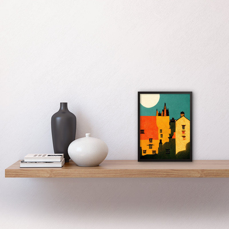 Dean Village Edinburgh Vibrant - Single Picture Frame Print