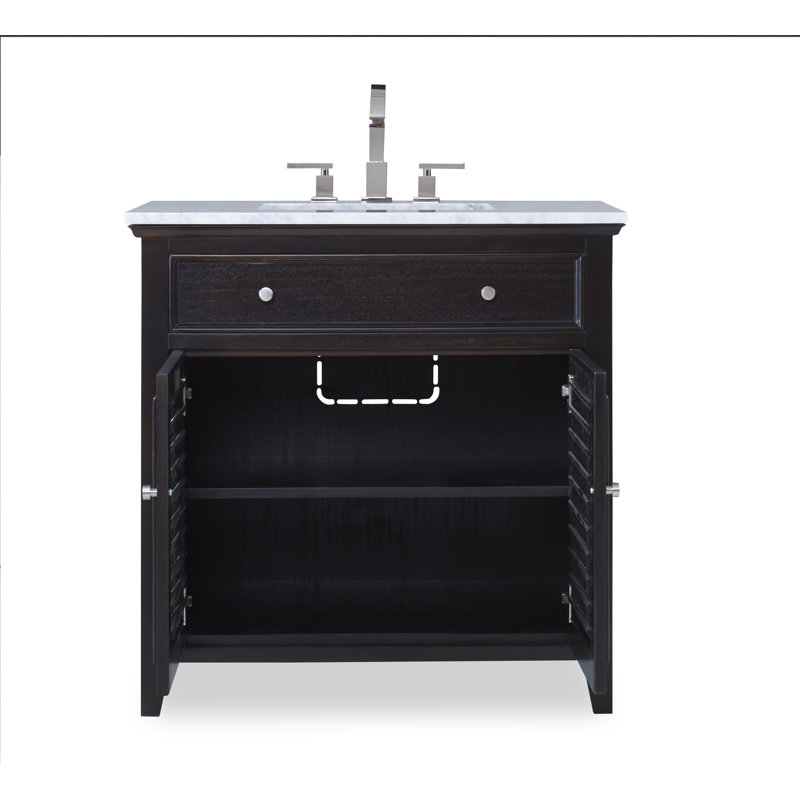 Louvered 36'' W Single Vanity