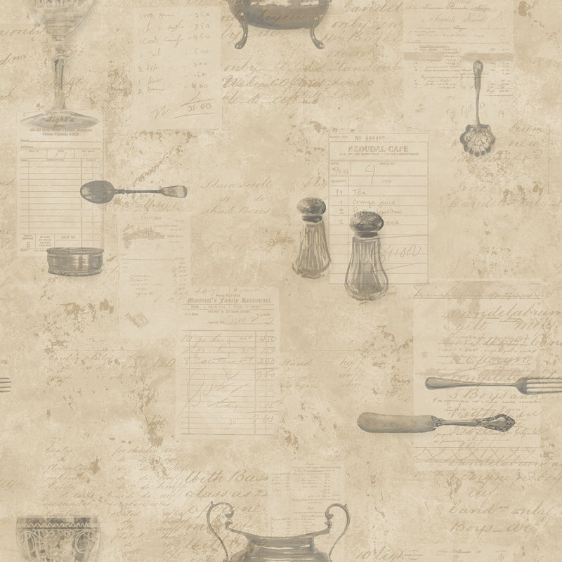 Angelos 1000cm x 53cm Matte Paste the Wall Wallpaper Roll, Dark Beige