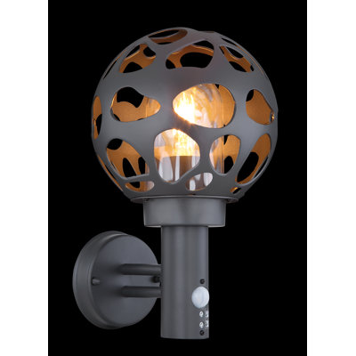 Corla Black Outdoor Wall Lantern