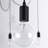 Diy 6 Lights Edison Bulb Spider Chandelier Pendant Light In Black