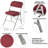 Bernadine Deluxe Fabric Padded Folding Chair-100507275