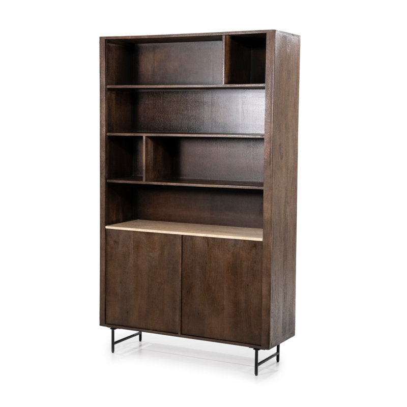 Bibliothèque Lio L, (4 Shelves) 79"H x 47"W x 16"D