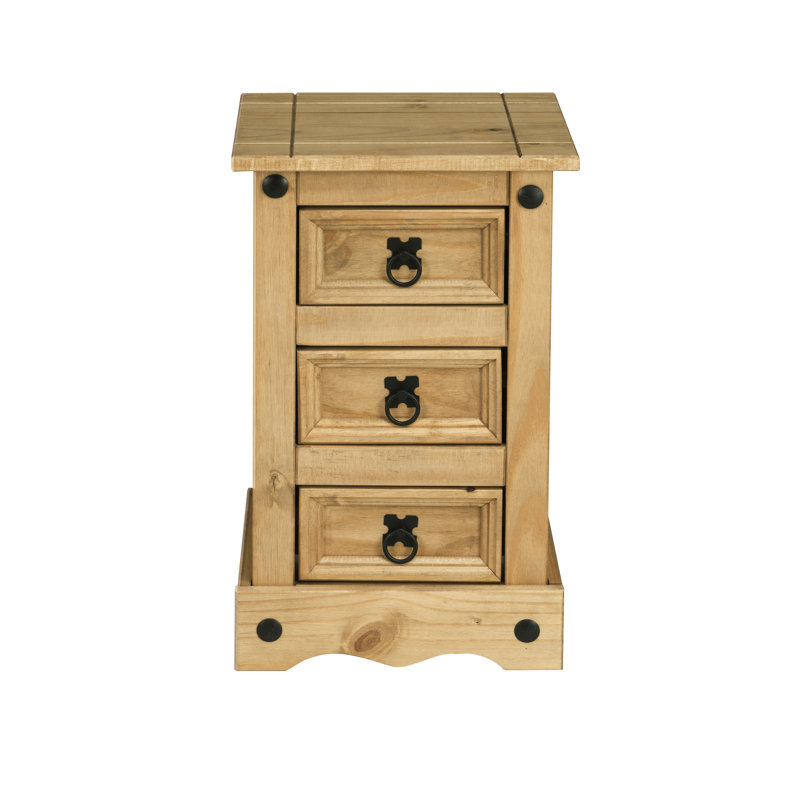 Cumbola 35cm W Solid Wood Bedside Table