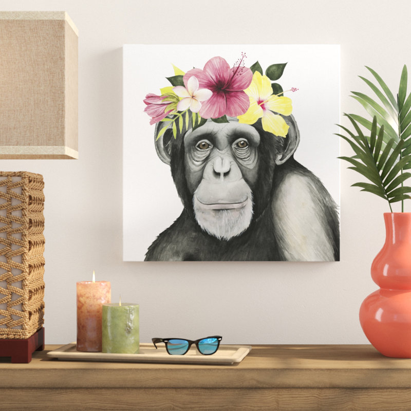 Tropical Halo V 1 Piece Wrapped Canvas Wall Art, 51cm H x 51cm W