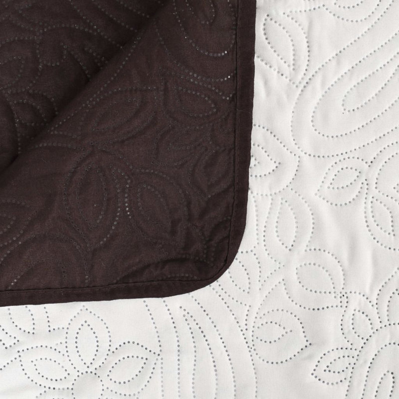 Carpentersville Solid Colour Bedspread, 170 x 210 cm Bedspread, Brown/Cream