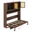 Murphy Bed with Top Cabinet, Space Saving Foldable Bed-1835678041