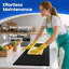 Tapis de cuisine Kitchenclouds - noir - rembourré anti-fatigue, imperméable, antidérapant, confortable et confortable
