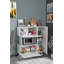 Armoire polyvalente moderne, blanche, 35,4 x 40,2 x 12,4 pouces | 100% panneau de particules enduit de mélamine, épaisseur: 0,7 pouce | Comprend de nombreuses tablettes et une conception murale | Parfait pour organiser les espaces de la maison et du bur