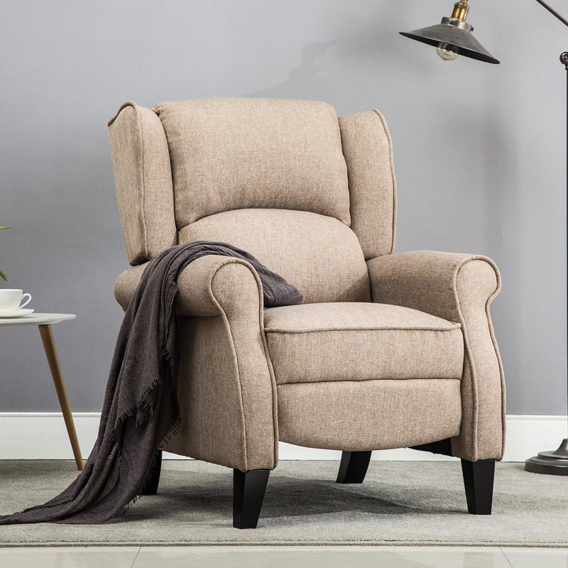 Lynnwood 80cm Wide Wing Chair Recliner, Beige