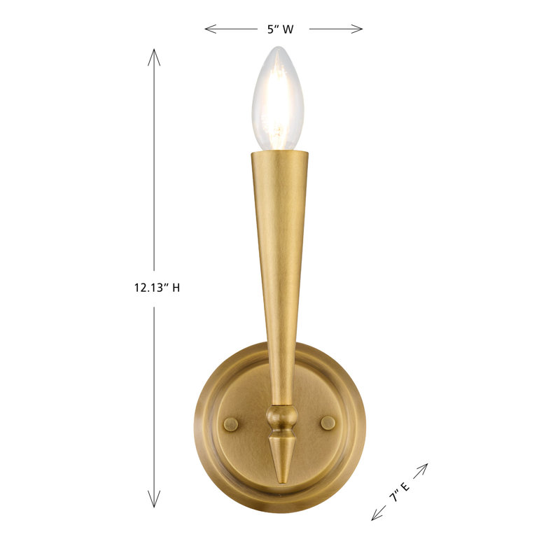 Tremont 1-Light Wall Sconce in Riviera Brass