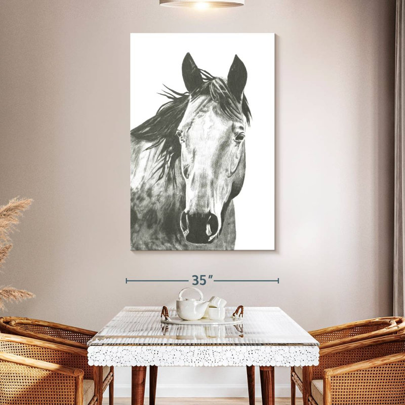 «Brampt Wildlife Snapshot Horse I», H 51 po x l 34 po