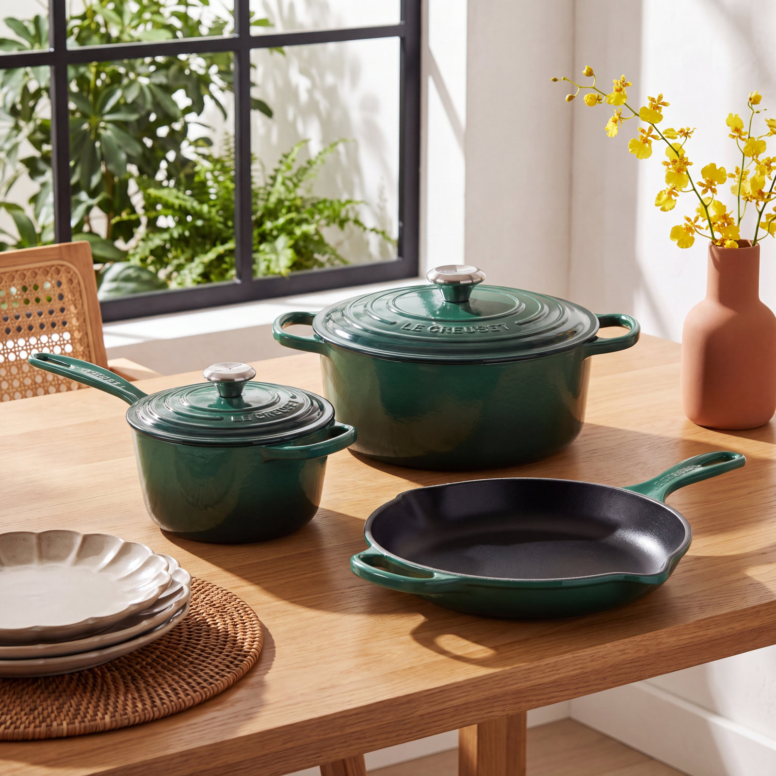 Le Creuset Signature 5-Piece Cookware Set, Artichaut