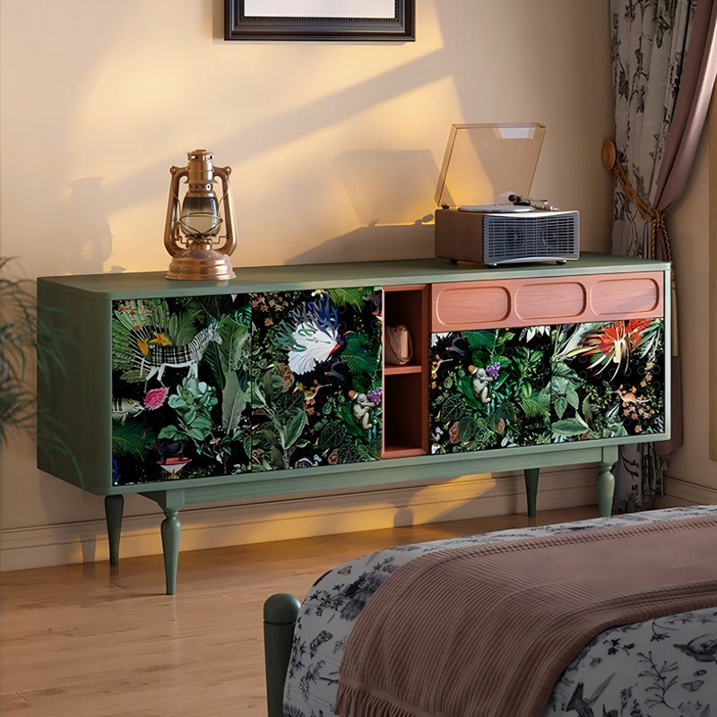 Buffet en bois massif 59,06 po