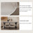Modern microcrystalline stone round coffee table