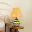 Base de lampe de table en os et résine incrustée à la main