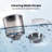 Automatic Cat Food Dispenser with 3 Bowls for 3 Cats & 6L Volum Capacity, 2.4G WiFi with APP Remote Feeding-112273343