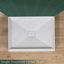 42" X 34" Single Threshold Shower Pan Base In White With Centre Drain Assembly & Drain Cover Included
