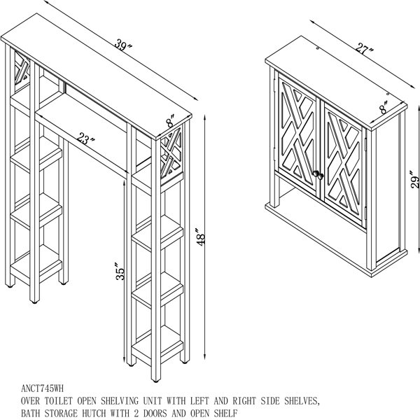 Belue Bathroom Storage Furniture Set Andover Mills