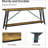 70.9" Extra Long Sofa Table Behind Couch, Industrial Entry Console Table for Hallway, Entryway & Living Room