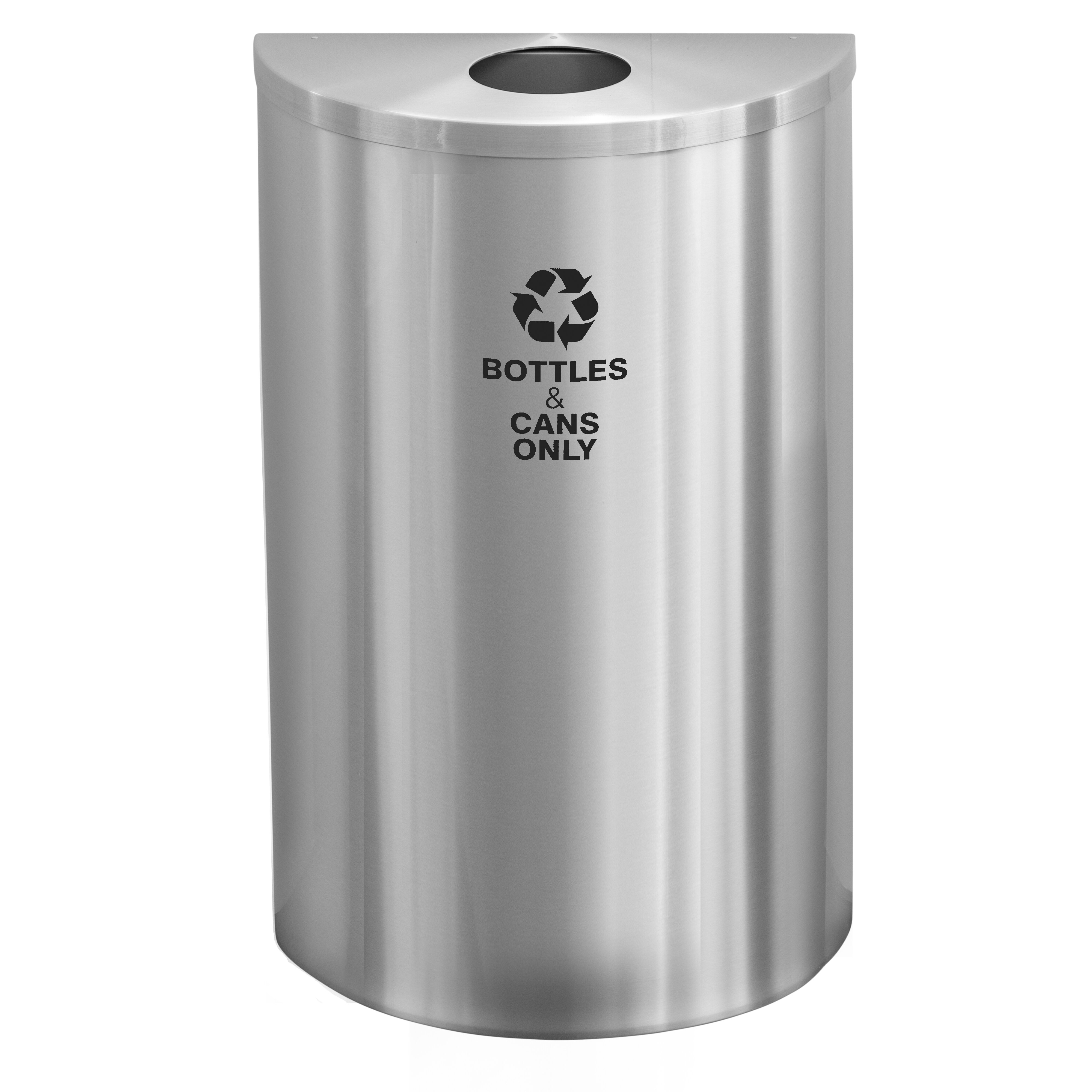 Glaro, Inc. Steel Open Trash Can